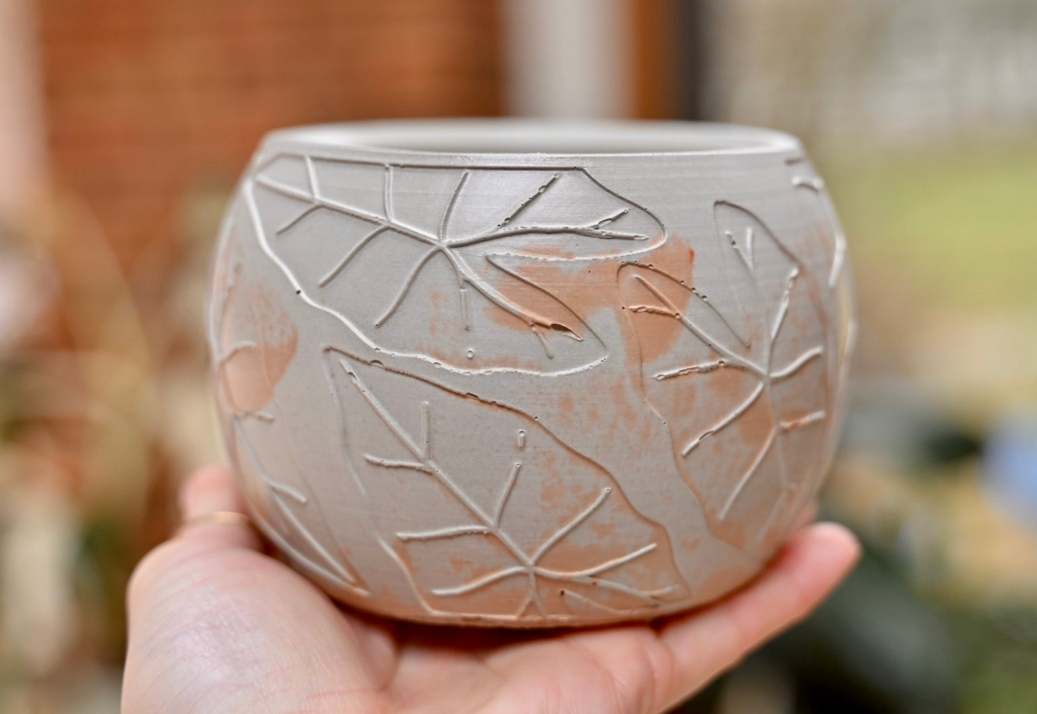 Unique Leaf Bowl Planter