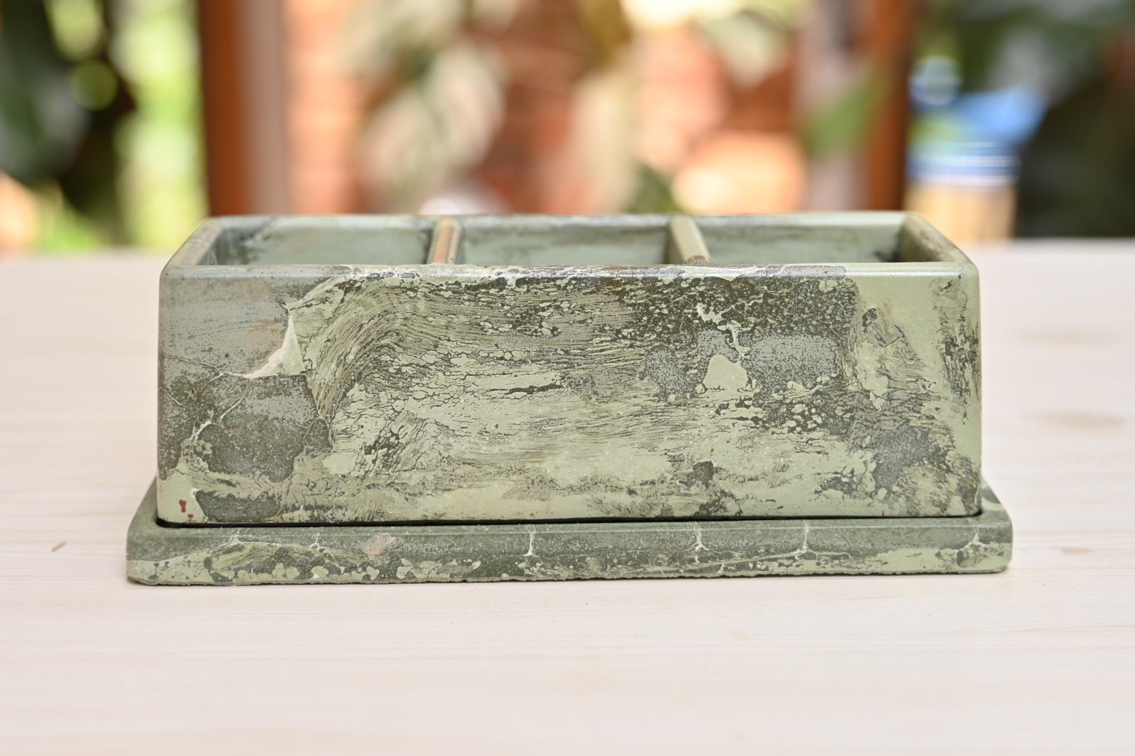 Unique Windowsill Planter + Saucer