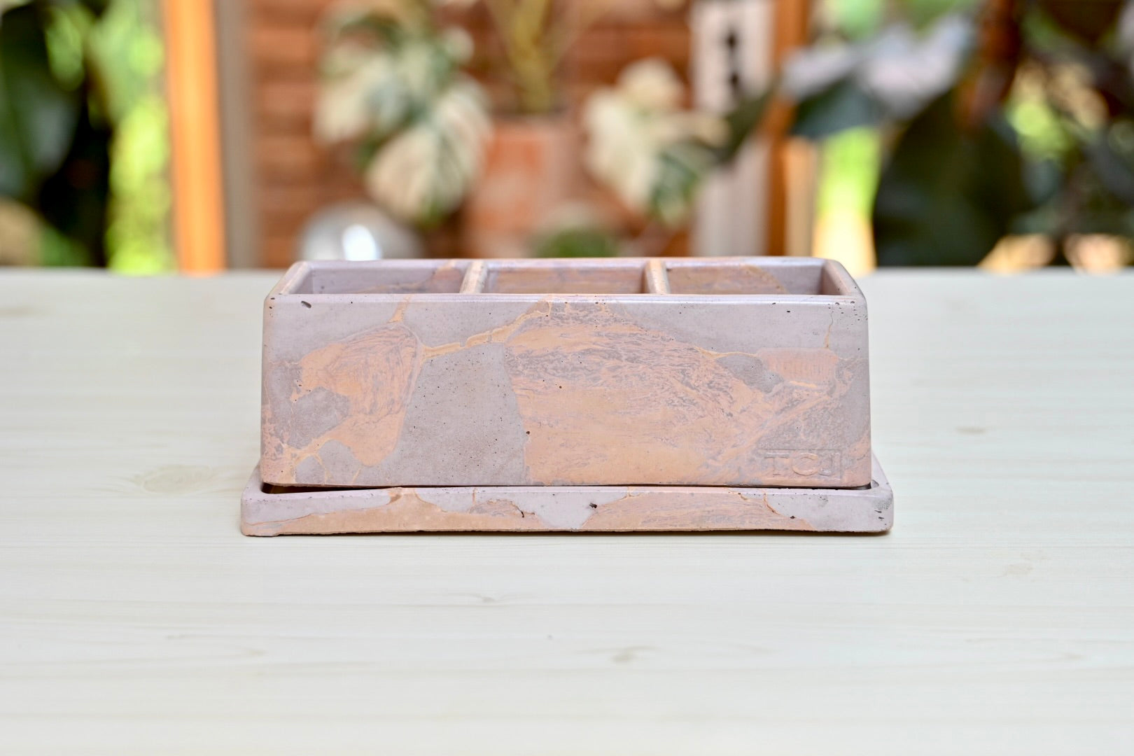Unique Windowsill Planter + Saucer