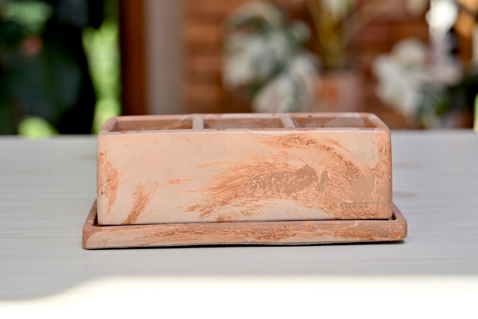 Unique Windowsill Planter + Saucer
