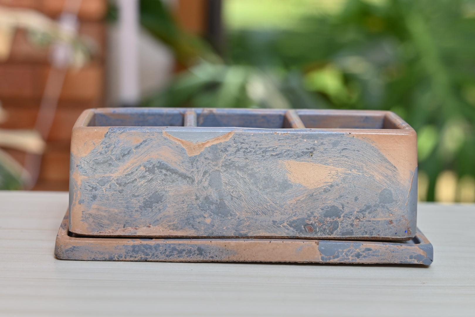 Unique Windowsill Planter + Saucer