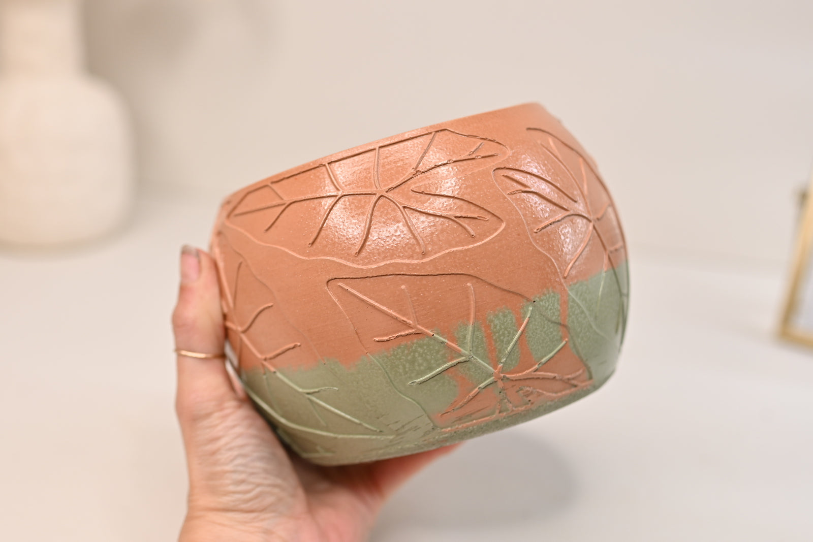 Unique Leaf Bowl Planter