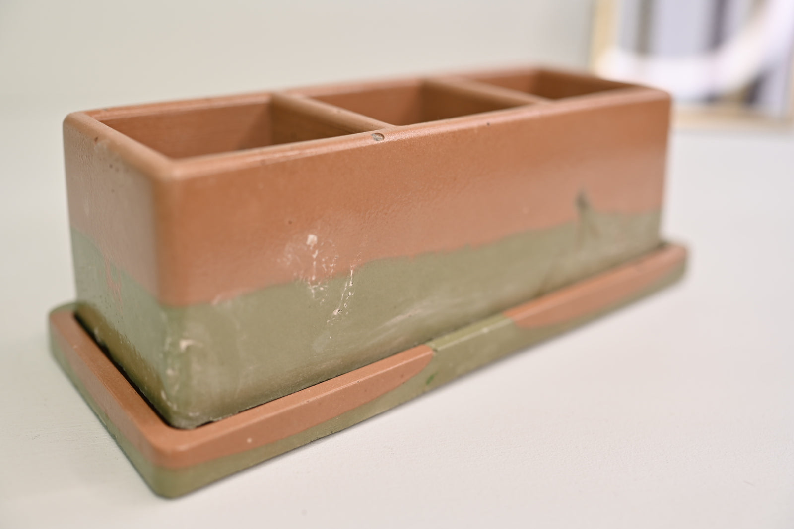 Unique Windowsill Planter + Saucer