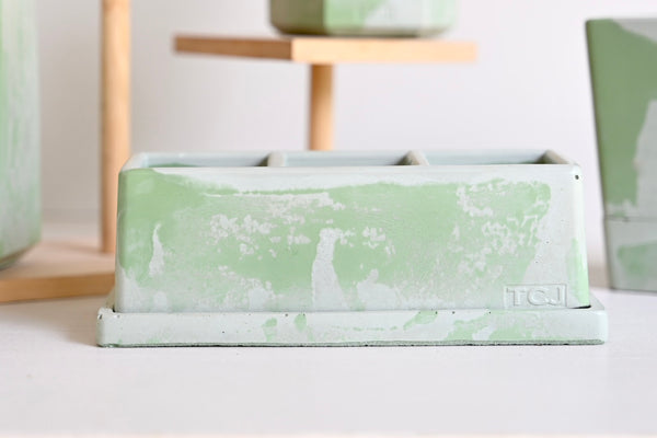 Unique Windowsill Planter + Saucer